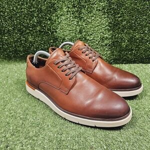 Allen Edmonds Carson Derby Brown Leather Casual Shoes Mens Size 10 D